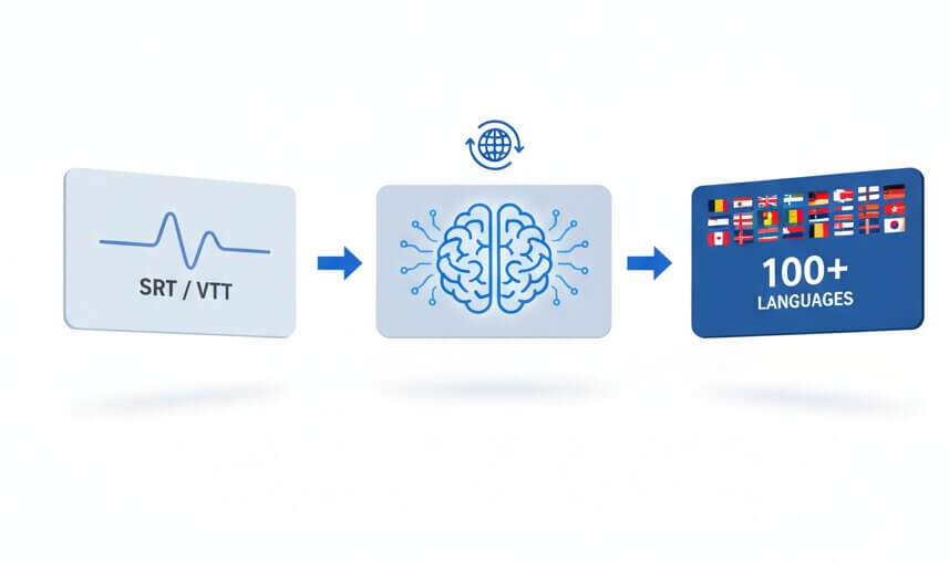 online srt file translation tool